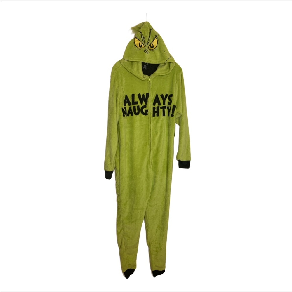 Dr Seuss Men's Grinch Always Naughty One Piece - Picture 4 of 9
